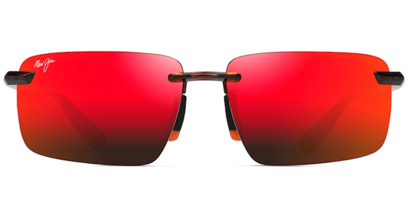 MauiJimLaulimaSunglassesRedHavanaHawaiiLavaFront