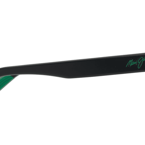 MauiJimLehiwa648Sunglasses MatteBlackwithMauiGreenLenses