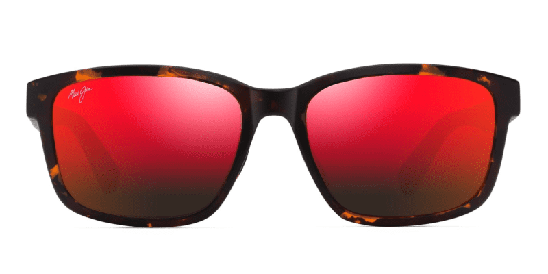 MauiJimLehiwa648Sunglasses MatteDarkHavanawithHawaiiLavalensesFront