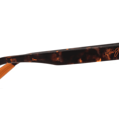 MauiJimLehiwa648Sunglasses MatteDarkHavanawithHawaiiLavalensesSide