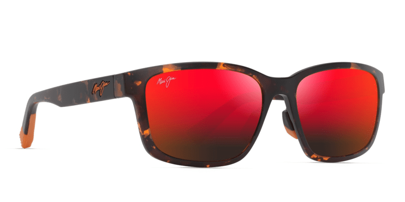 MauiJimLehiwa648Sunglasses MatteDarkHavanawithHawaiiLavalensescorner