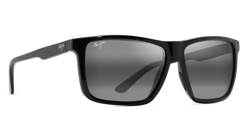 MauiJimMamalu610BlackGlossSunglasseswlthNeutralGrey