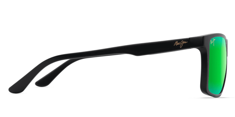 MauiJimMamalu610MatteBlackSunglasseswithMauiGreenside