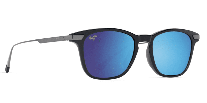 MauiJimMana olana623Sunglassesblackwithbluehawaiicustom