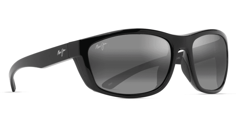 MauiJimNU ULANDING869SunglassesBlackGlosswithNeutralGreylensescorner