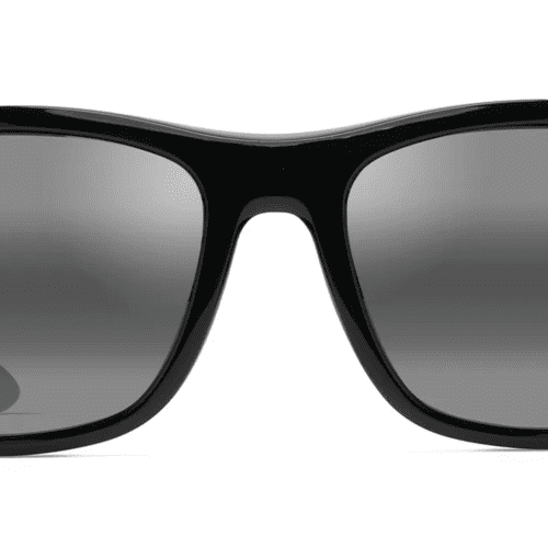 MauiJimNU ULANDING869SunglassesBlackGlosswithNeutralGreylensesfront