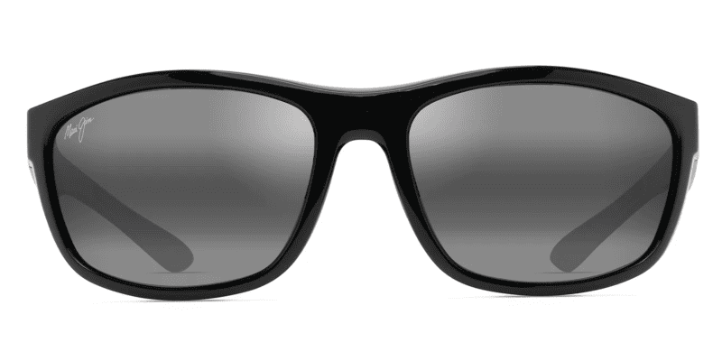 MauiJimNU ULANDING869SunglassesBlackGlosswithNeutralGreylensesfront