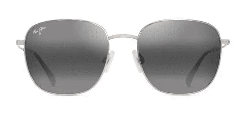 MauiJimOlaliAF657SunglassesShinySilverwithBlackNeutralGreyFront