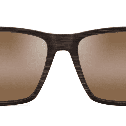 MauiJimOneWaySunglassesBrownStripewithHCLBronzefront