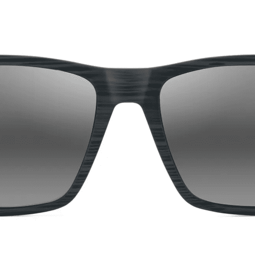 MauiJimOneWaySunglassesGreyStripewithNeutralGreyFront