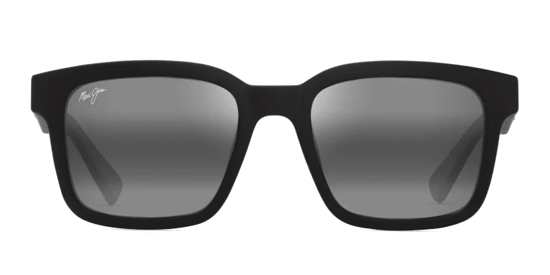 MauiJimOpiopioAsianFit659SunglassesMatteBlackwGradNeutralGreyFront