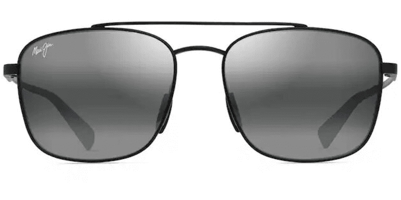 MauiJimPiwaiAFSunglassesBlackGreyNeutralGreyFront