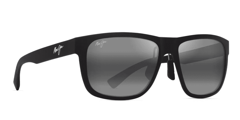 MauiJimPuakea670SunglasssesMatteBlackwithNeutrallensesCorner