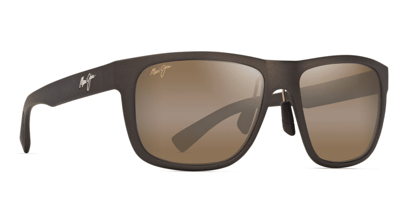 MauiJimPuakea670SunglasssesMatteBrownwithHCLBronzeLenses