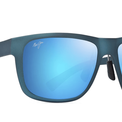 MauiJimPuakea670SunglasssesMatteTeal BluewithBlueHawaiiLenses