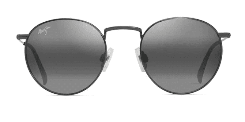 MauiJimPukaua667SunglassesShinyDkRutheniumNeutralGreyFront