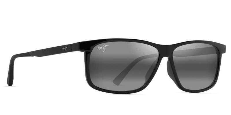 MauiJimPulama618SunglassesShinyBlackwithNeutralGreylensescorner