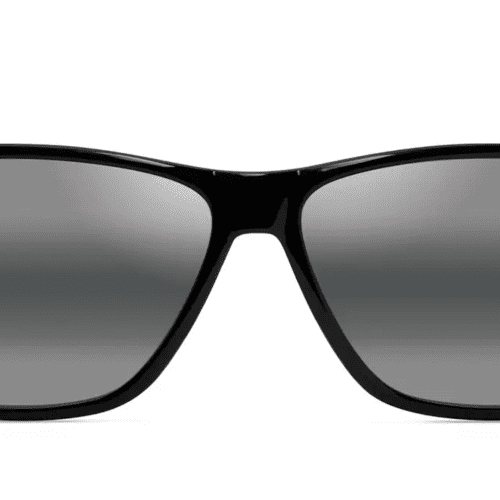 MauiJimPulama618SunglassesShinyBlackwithNeutralGreylensesfront