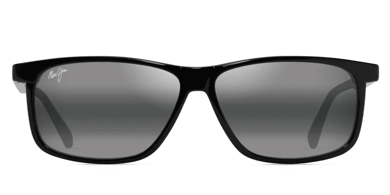 MauiJimPulama618SunglassesShinyBlackwithNeutralGreylensesfront