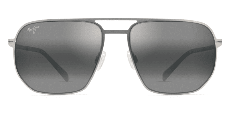 MauiJimShark sCove605SunglassesTitaniumwithNeutralGreyfront