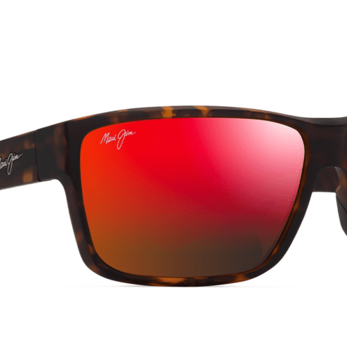 MauiJimUila661SunglassesMatteDarkHavanaorangewithhawaiilavalensescorner