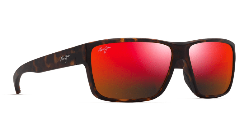 MauiJimUila661SunglassesMatteDarkHavanaorangewithhawaiilavalensescorner