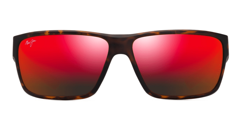 MauiJimUila661SunglassesMatteDarkHavanaorangewithhawaiilavalensesfront