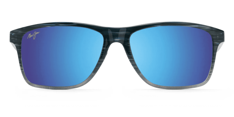 MauiJimonshoreSunglasssesBlueBlackstripefadefront