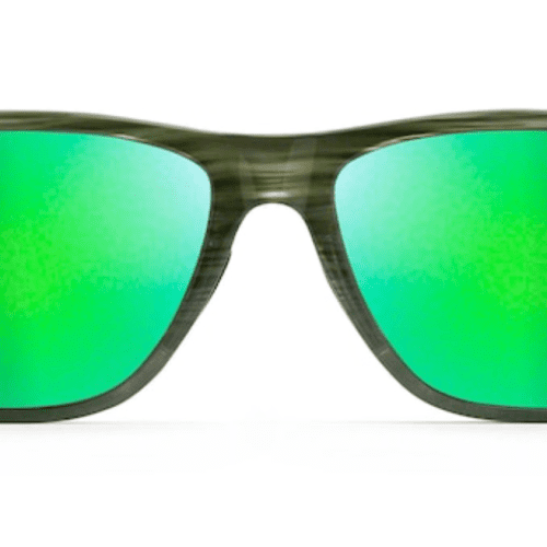 MauiJimonshoreSunglasssesOliveStripeFadefront