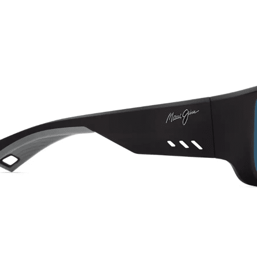 Maui Jim Keha Matte Black Blue Hawaii Side