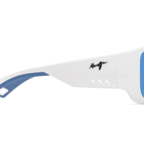 Maui Jim Keha Matte White Blue Hawaii Side