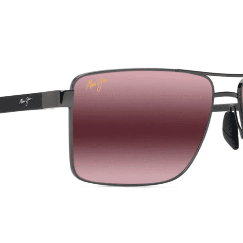 Maui Jim Piha Sunglasses Custom Gunmetal with Maui Rose