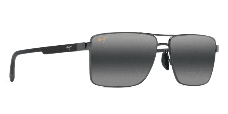 Maui Jim Piha Sunglasses Custom Gunmetal with Neutral Grey