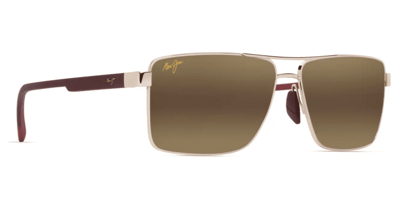 Maui Jim Piha Sunglasses Custom Shiny Gold with HCL Bronze