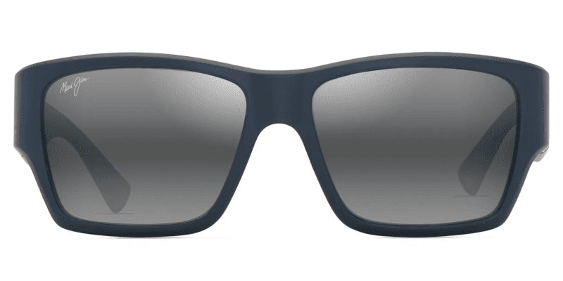 MauijimKa olu614SunglassesMatteBluewithNeutralgreylensesfront