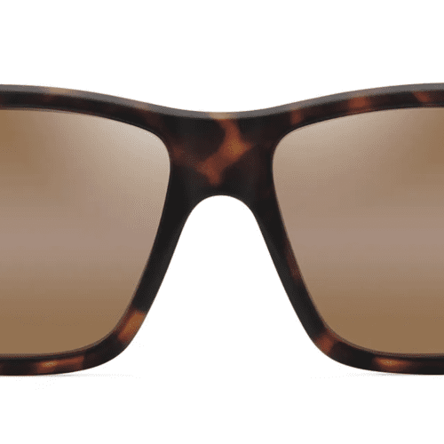 MauijimKa olu614SunglassesMatteDarkHavanawithHCLbronzelensesfront