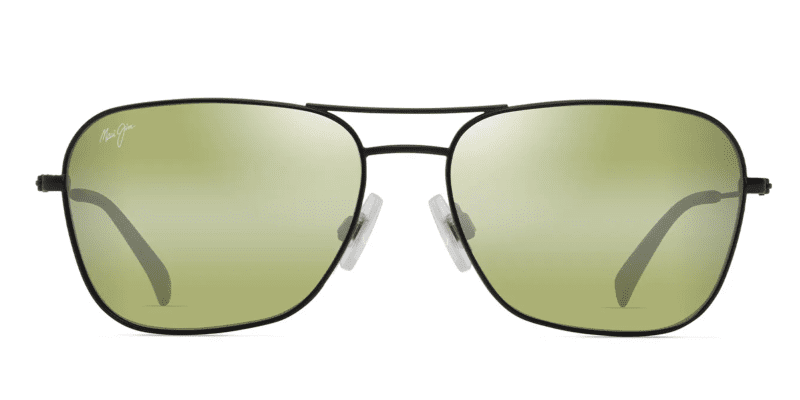 MauijimNa auao675SunglassesMatteBlackVarnishwithMauiHTlensesfront