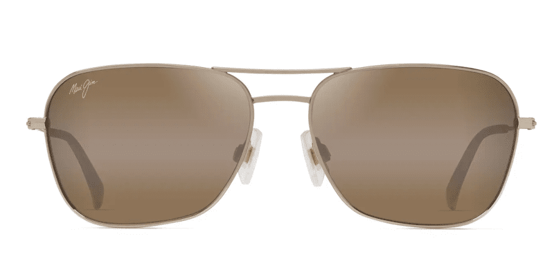 MauijimNa auao675SunglassesShinyLightGoldwithRed BrownwithHCLBronzeLensesfront