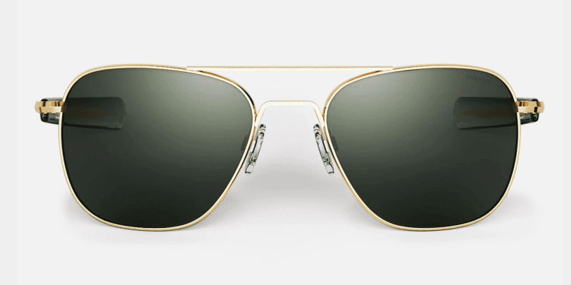 RandolphAF377AviatorXLSunglassesgoldwithAGXlensesfront