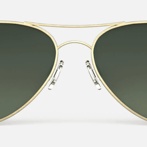 RandolphAmeliaSatinSunglassesGoldEvergreenFront