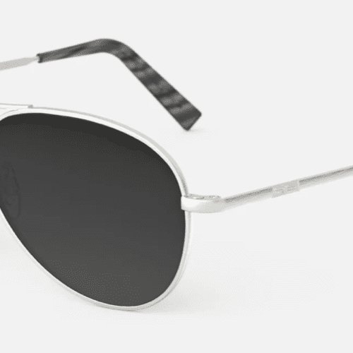 RandolphAmeliaSatinSunglassesSilverCoastalGrayCorner