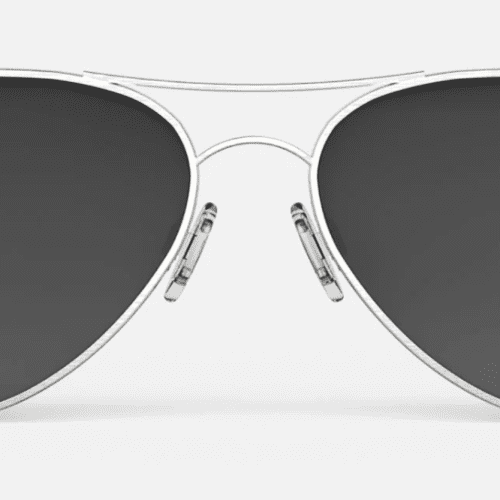 RandolphAmeliaSatinSunglassesSilverCoastalGrayFront