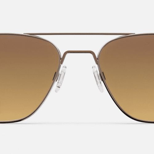 RandolphAviatorHolidayCollectionSunglasses22kChocolateGoldCapeSandlensesfront