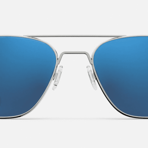 RandolphAviatorHolidayCollectionSunglassesGunmetalwithatlanticBluelensesfront