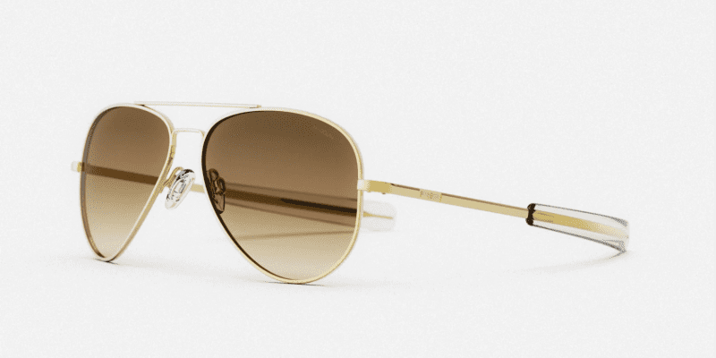 RandolphConcordeXLSunglasses23KGoldCapeSandCorner