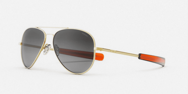 RandolphConcordeXLSunglasses23KGoldCoastalGrayCorner