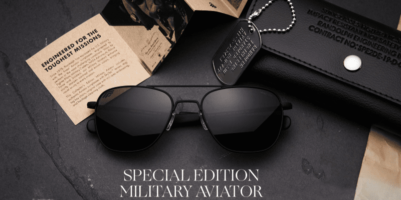 RandolphEngineeringMilitarySpecialEditionMatteBlackwithAmericangreylensesAF322acessories