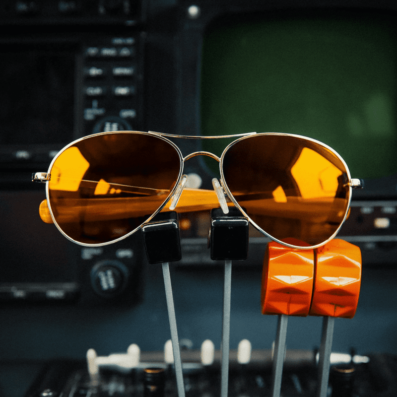 Randolph Amelia Runway Sunglasses Cockpit Image