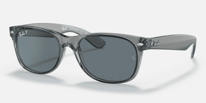 Ray BanRB2132NewWayfarerTransGreyDarkBlueCorner