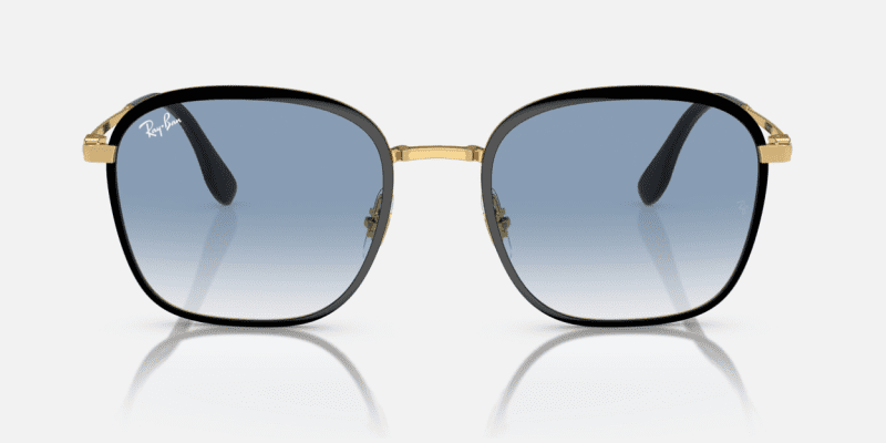 Ray BanRB3720BlackonGoldBlueGradFront